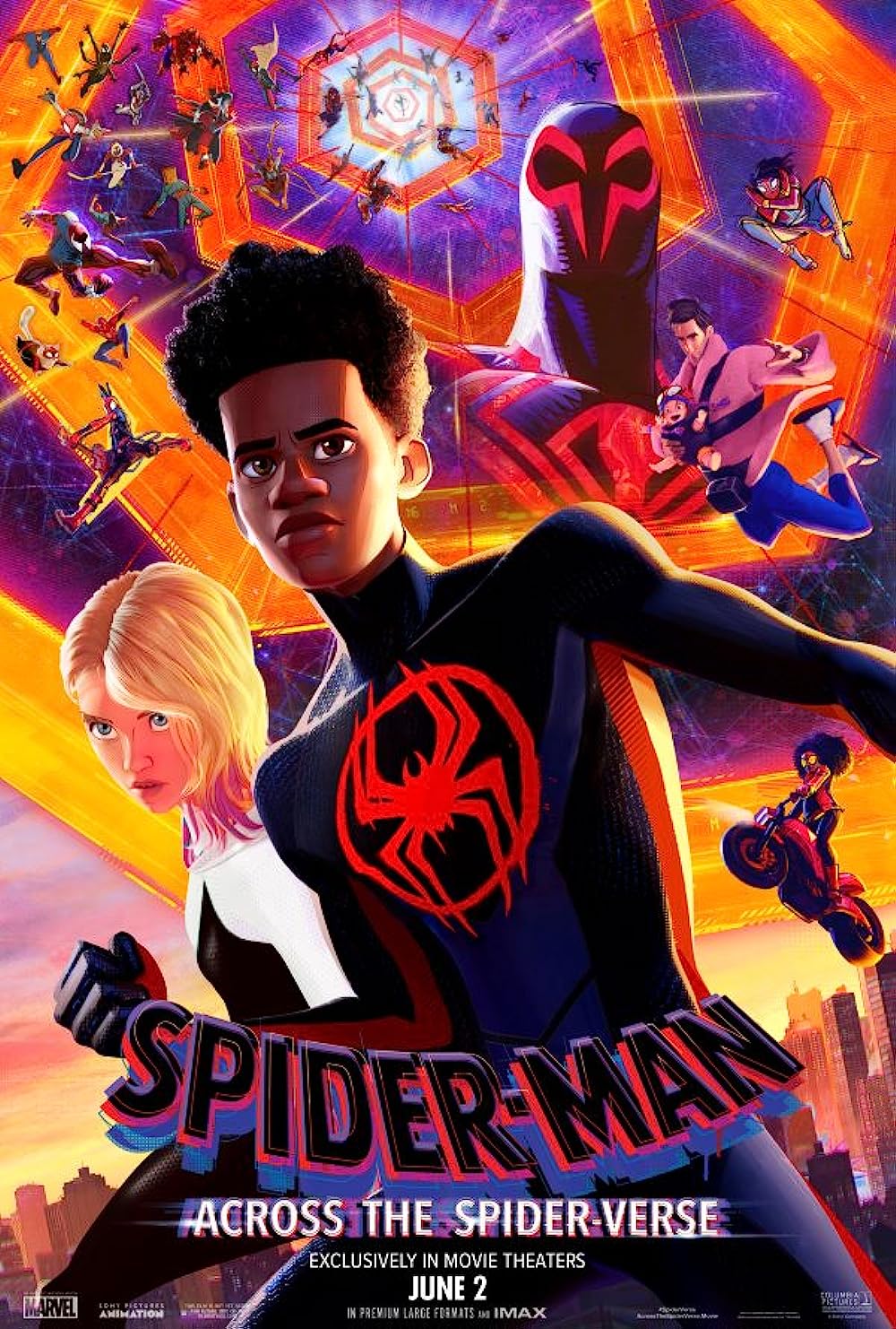 Spider-Man: Across the Spider-Verse animated ensemble poster artwork
